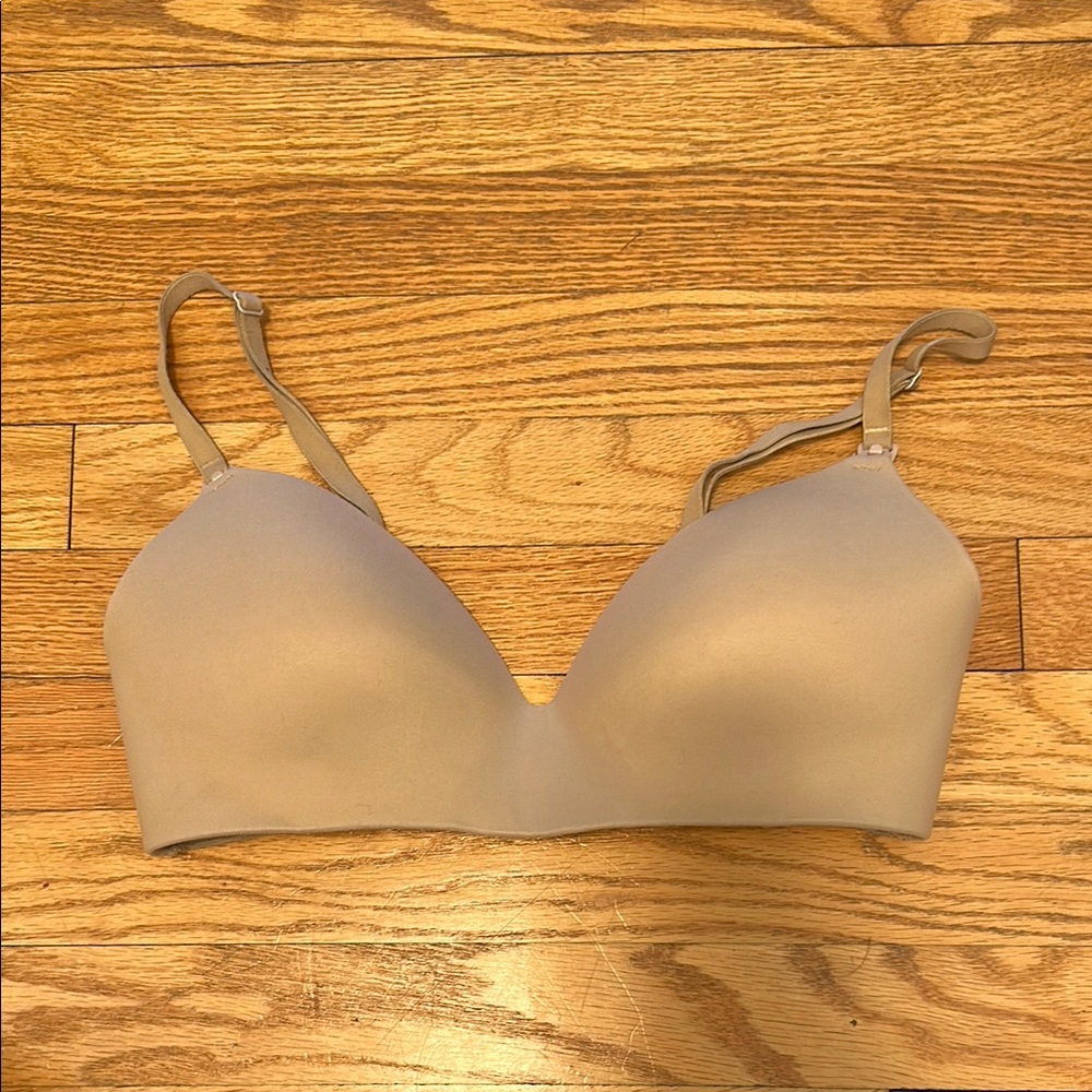 Soma Tan Wireless Nursing Bra with Adjustable Straps and Seamless Design